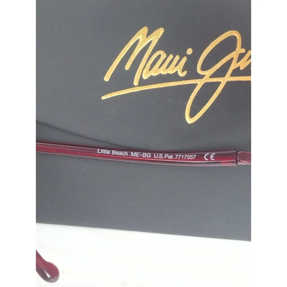 Maui Jim MJ 515-07 54-18 135 Little Beach Burgundy Maui Rose Polarized Rimless